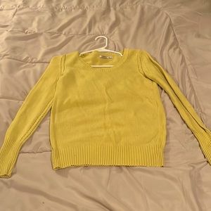 Old navy light mustard yellow, XS, crew neck sweater.